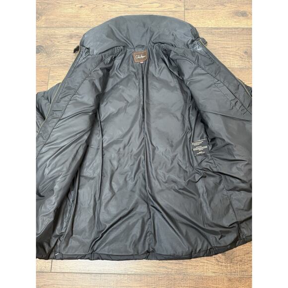 Cole Haan Women's Down Puffer Jacket L Black Long Winter Coat Parka - Picture 9 of 9